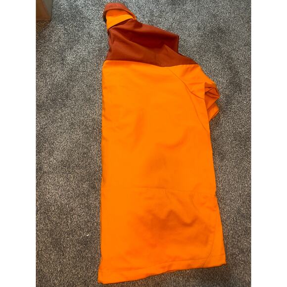 Patagonia White Smoke Jacket Men's TwoTone Softshell Hot Lava Orange XL Flaw - Picture 5 of 5